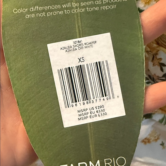 FARM Rio Yellow Floral Ruffle Belted Jumpsuit Romper - Picture 2 of 5